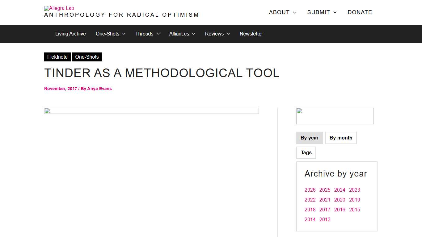 Tinder as a methodological tool - Allegra Lab